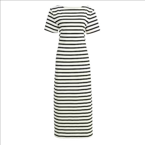 J Crew Mariner Black Stripe Maxi | XXS NWT
